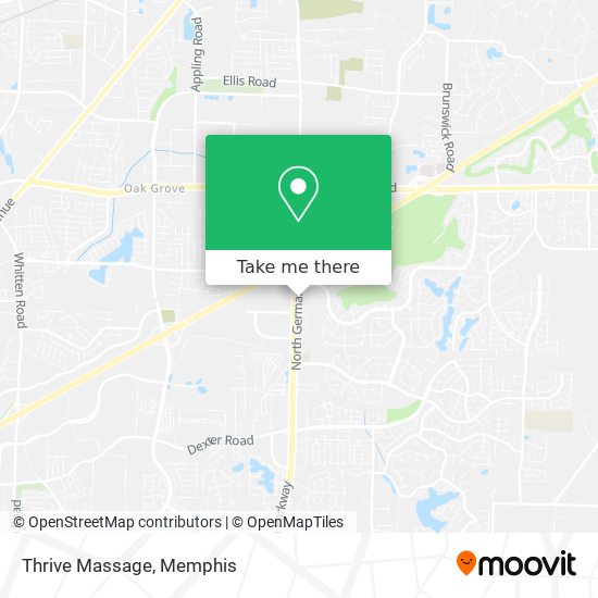 Mapa de Thrive Massage