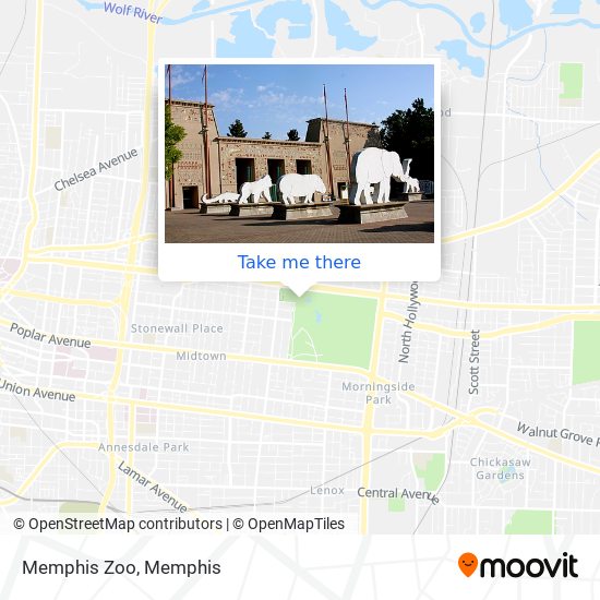 Mapa de Memphis Zoo