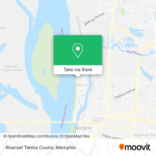 Riverset Tennis Courts map