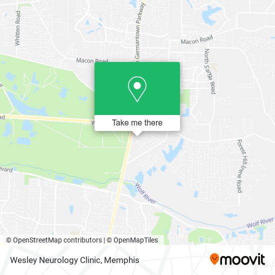 Wesley Neurology Clinic map