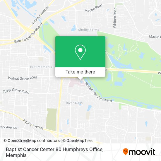 Baptist Cancer Center  80 Humphreys Office map