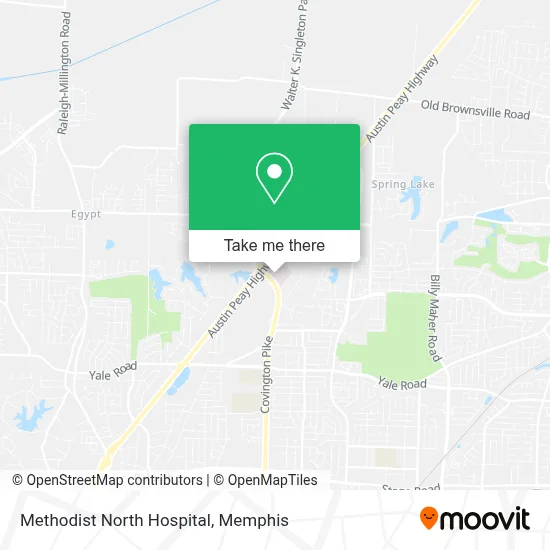 Methodist North Hospital map