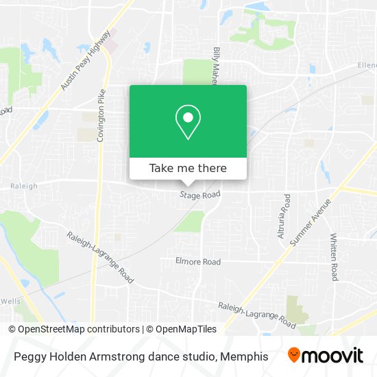 Peggy Holden Armstrong dance studio map