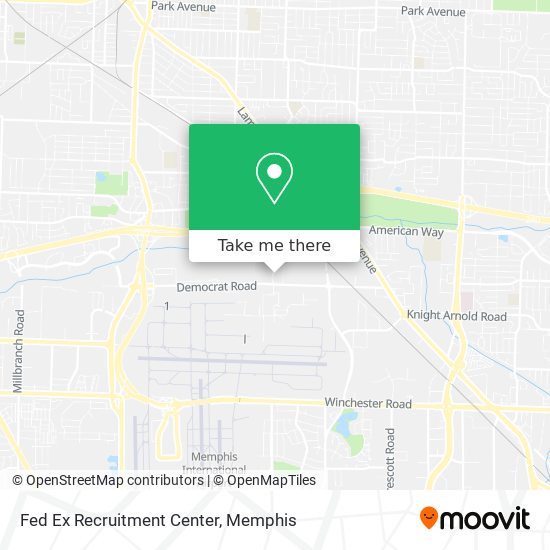 Mapa de Fed Ex Recruitment Center