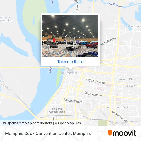 Memphis Cook Convention Center map