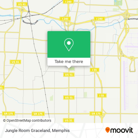 Mapa de Jungle Room Graceland