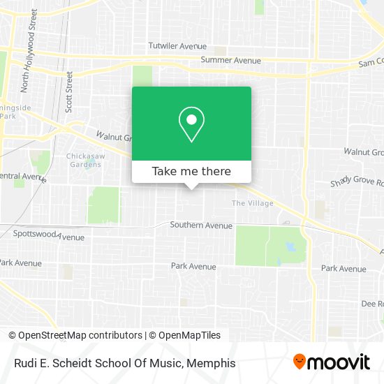 Mapa de Rudi E. Scheidt School Of Music