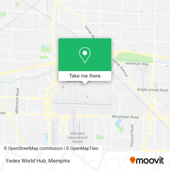 Fedex World Hub map