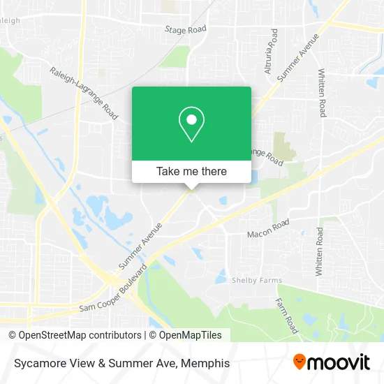 Sycamore View & Summer Ave map