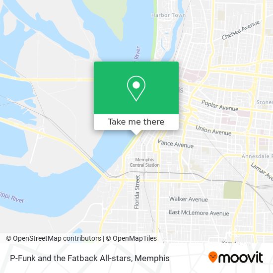 P-Funk and the Fatback All-stars map