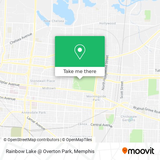 Mapa de Rainbow Lake @ Overton Park