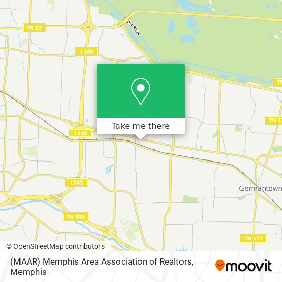 (MAAR) Memphis Area Association of Realtors map