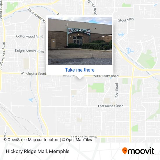 Mapa de Hickory Ridge Mall