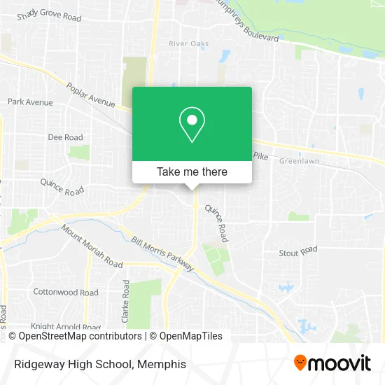 Mapa de Ridgeway High School