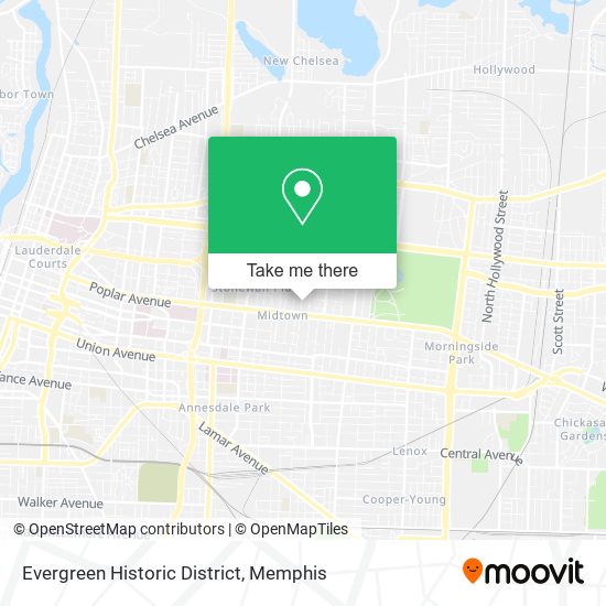 Mapa de Evergreen Historic District