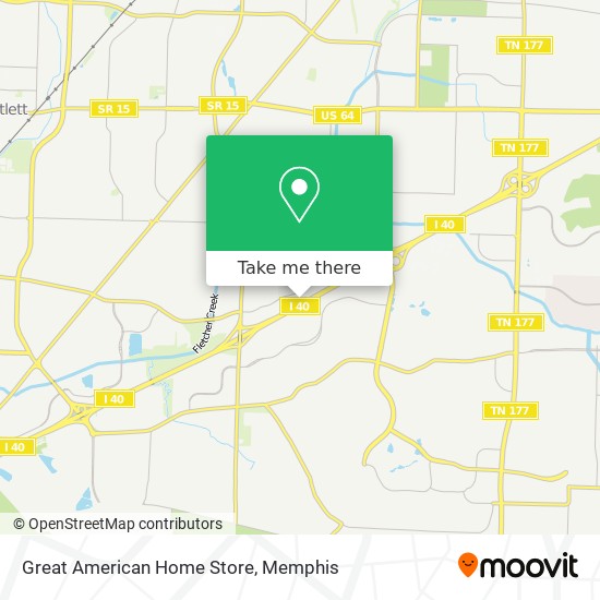 Great American Home Store map