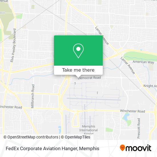 FedEx Corporate Aviation Hanger map