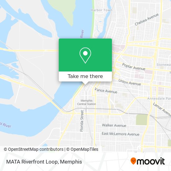 MATA Riverfront Loop map