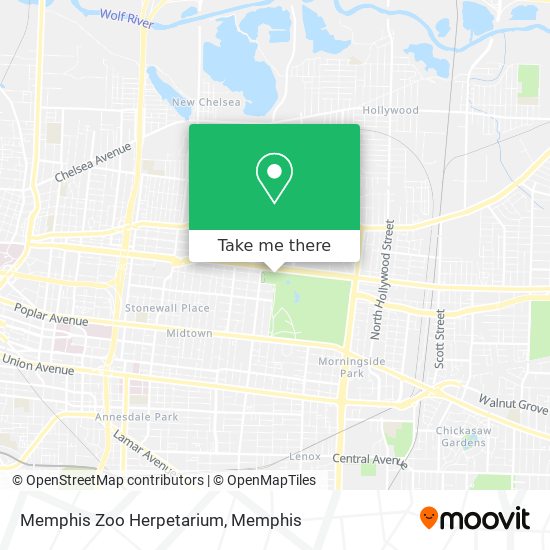 Mapa de Memphis Zoo Herpetarium