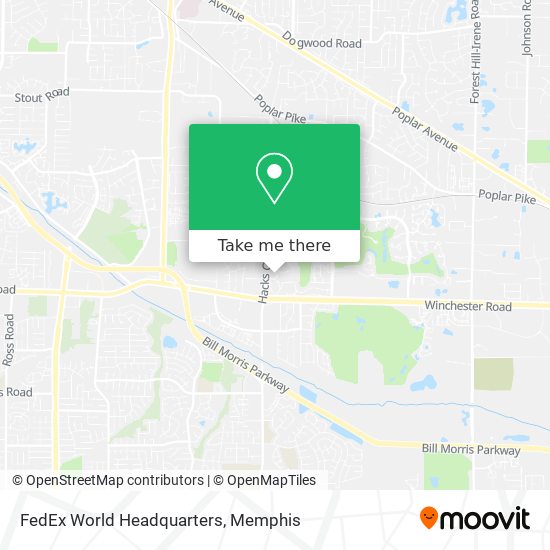 Mapa de FedEx World Headquarters