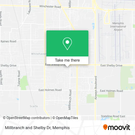 Mapa de Millbranch and Shelby Dr