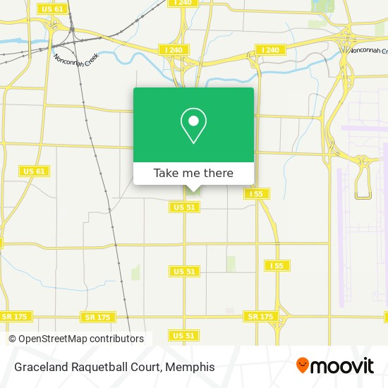 Graceland Raquetball Court map