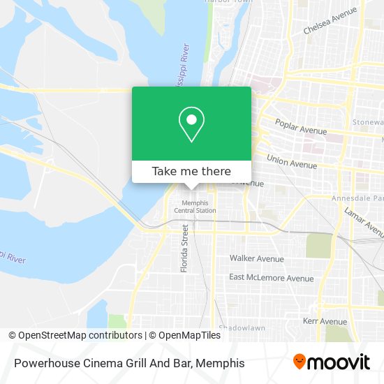Mapa de Powerhouse Cinema Grill And Bar