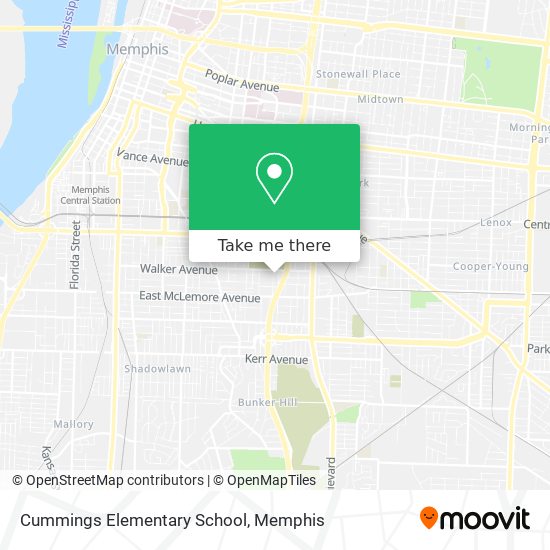 Cummings Elementary School map