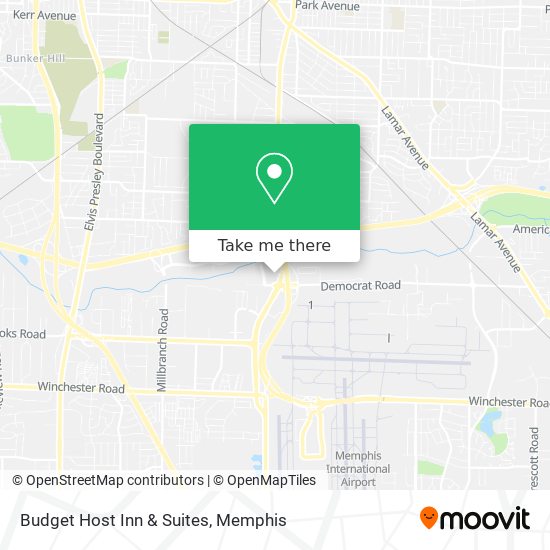 Mapa de Budget Host Inn & Suites