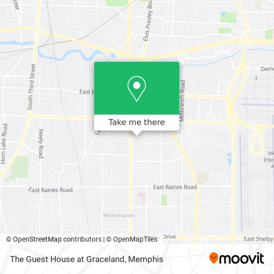 The Guest House at Graceland map