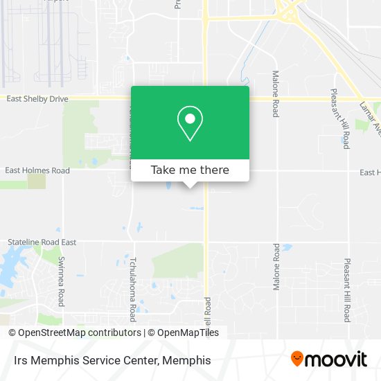 Mapa de Irs Memphis Service Center