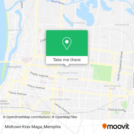 Mapa de Midtown Krav Maga
