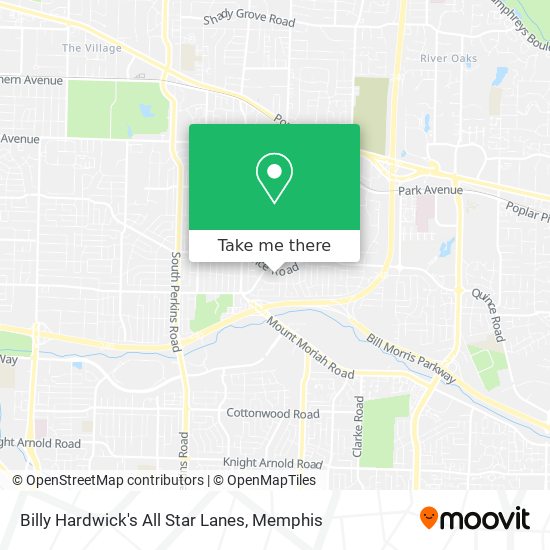 Billy Hardwick's All Star Lanes map
