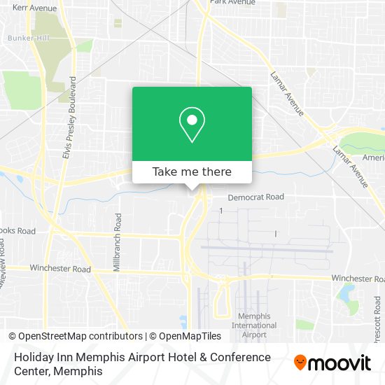 Holiday Inn Memphis Airport Hotel & Conference Center map