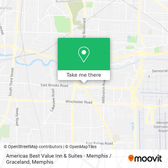 Americas Best Value Inn & Suites - Memphis / Graceland map