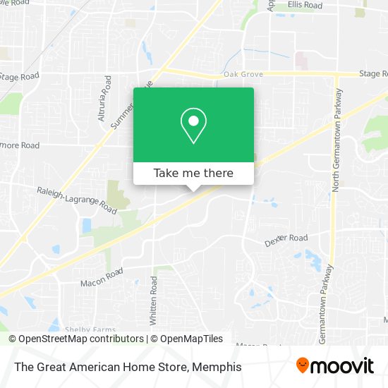 The Great American Home Store map