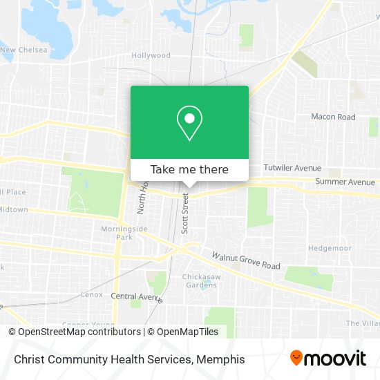 Mapa de Christ Community Health Services