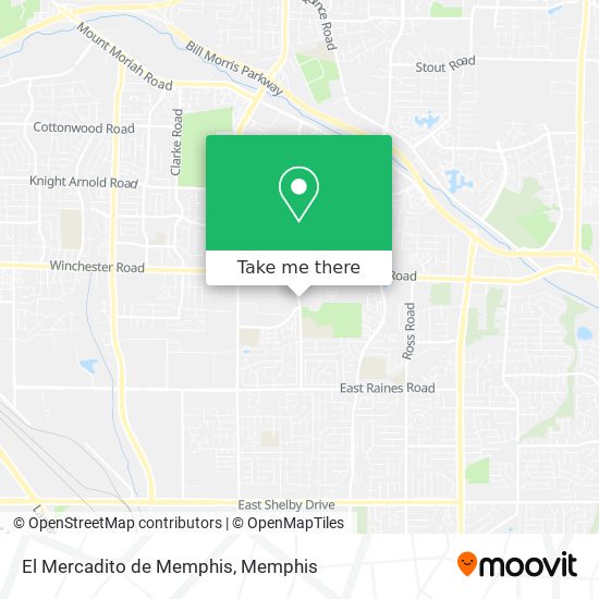 Mapa de El Mercadito de Memphis