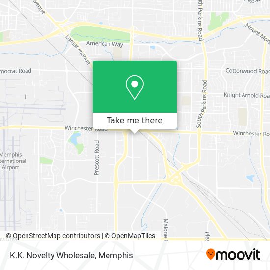 Mapa de K.K. Novelty Wholesale