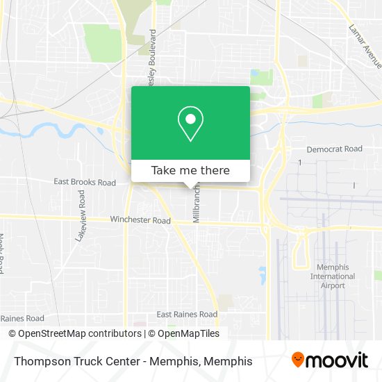 Thompson Truck Center - Memphis map
