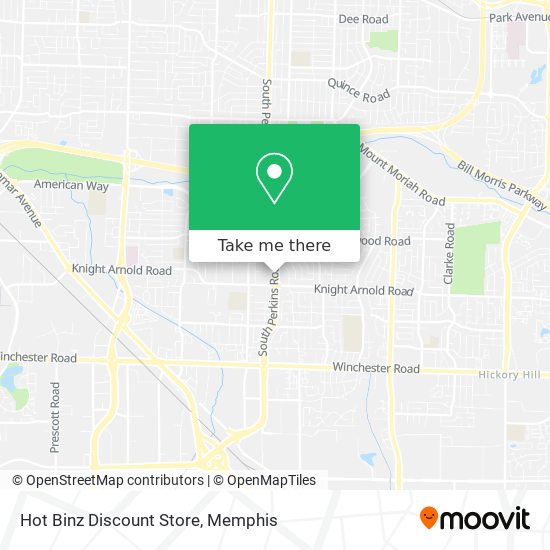 Mapa de Hot Binz Discount Store