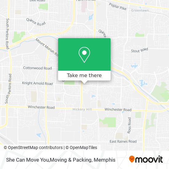 She Can Move You,Moving & Packing map