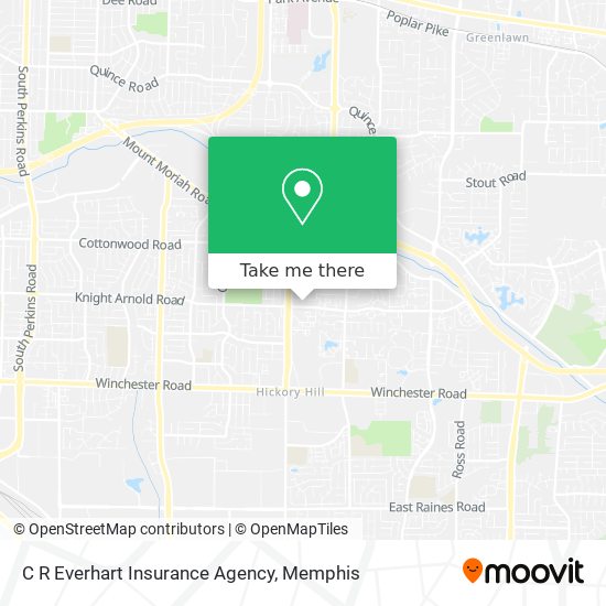 C R Everhart Insurance Agency map