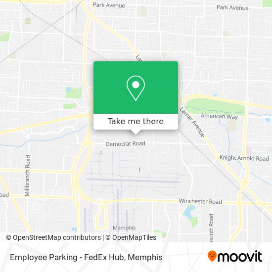 Mapa de Employee Parking - FedEx Hub