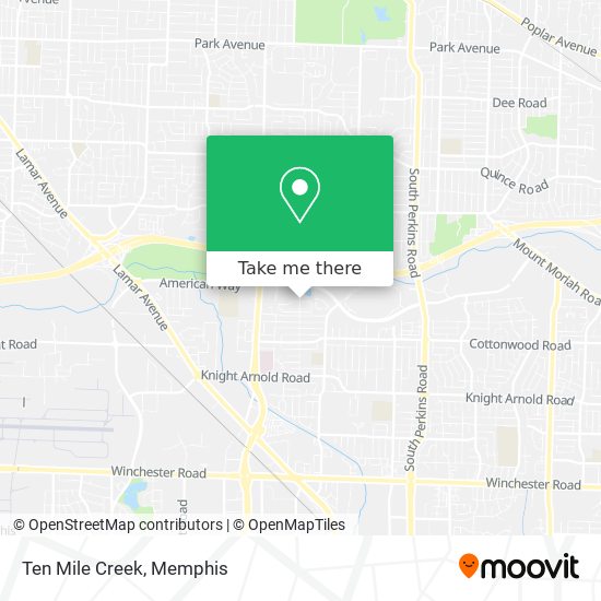 Mapa de Ten Mile Creek
