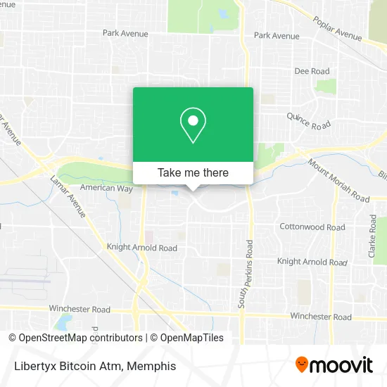 Mapa de Libertyx Bitcoin Atm