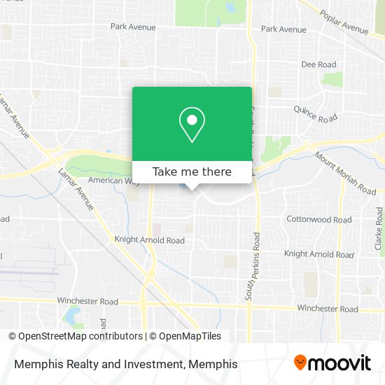 Memphis Realty and Investment map