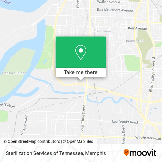 Sterilization Services of Tennessee map