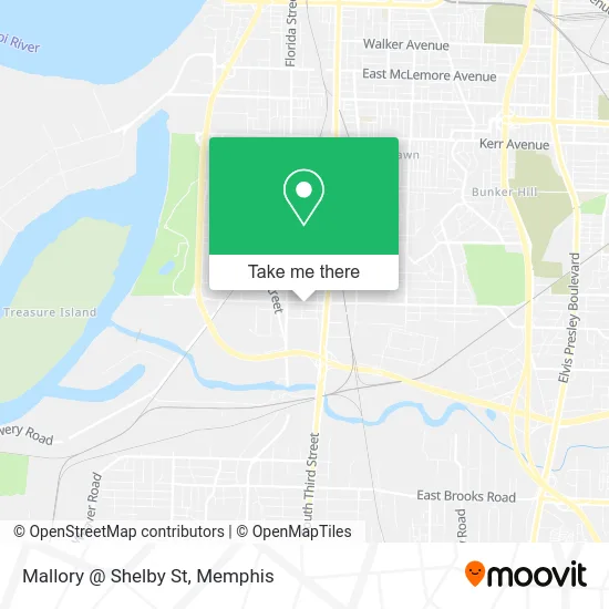 Mallory @ Shelby St map