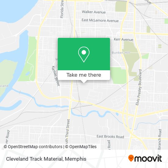 Mapa de Cleveland Track Material